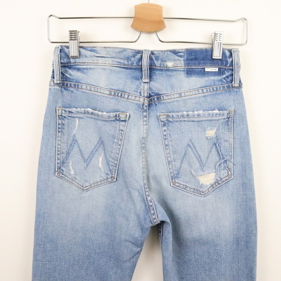 MOTHER Superior The Down Low Spinner Hover Holy Roller Jeans 23 Wide Leg Baggy - Picture 4 of 12